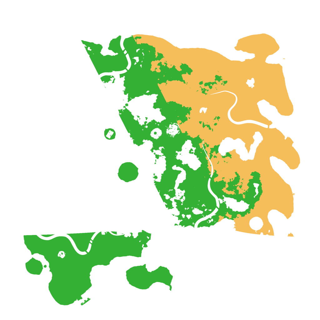 Biome Rust Map: Procedural Map, Size: 4500, Seed: 66613777