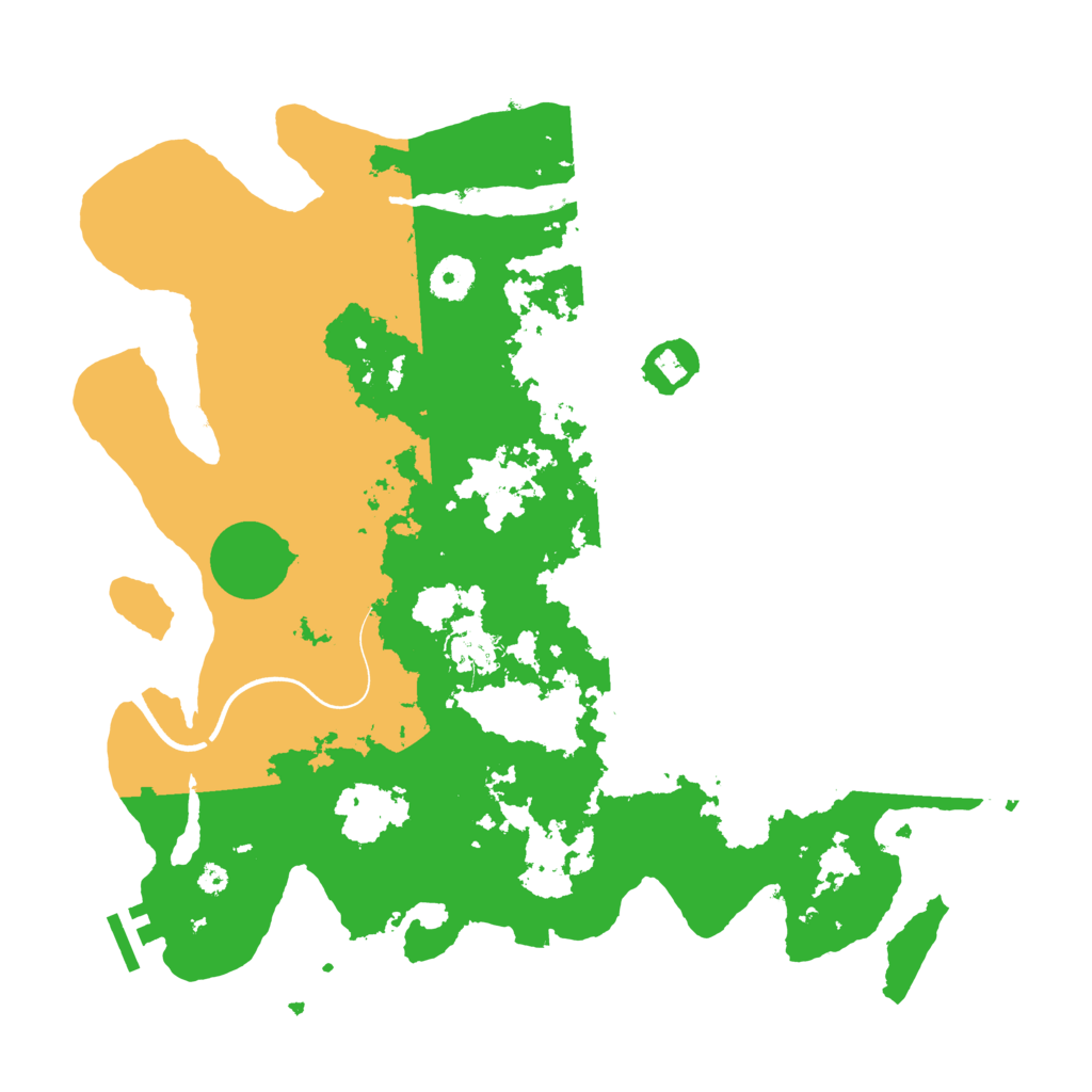 Biome Rust Map: Procedural Map, Size: 3700, Seed: 158010