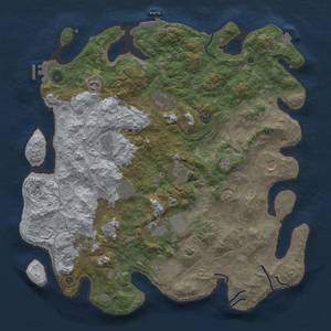 Thumbnail Rust Map: Procedural Map, Size: 4500, Seed: 78552318, 19 Monuments