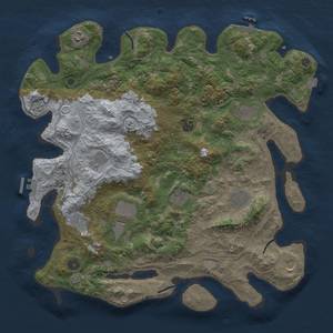 Thumbnail Rust Map: Procedural Map, Size: 4250, Seed: 636506860, 18 Monuments