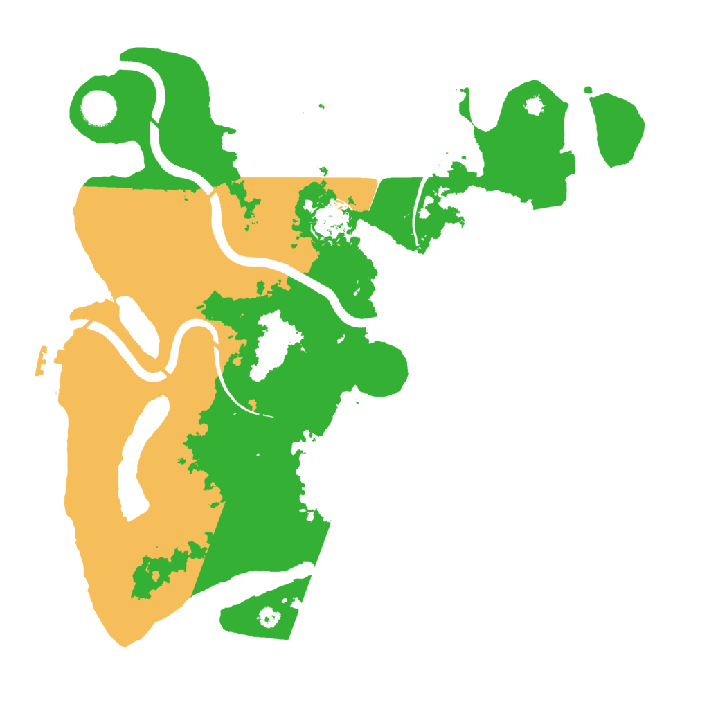 Biome Rust Map: Procedural Map, Size: 3500, Seed: 2715