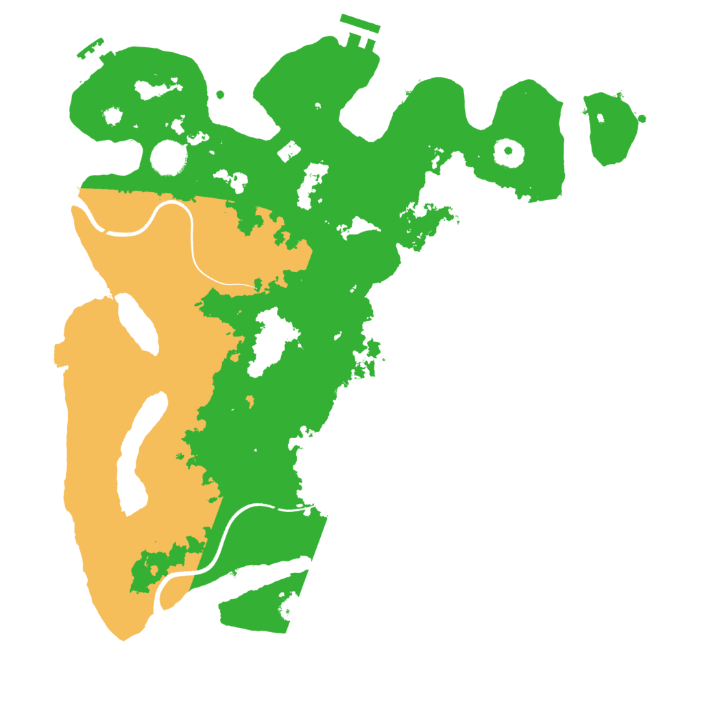 Biome Rust Map: Procedural Map, Size: 3500, Seed: 2715