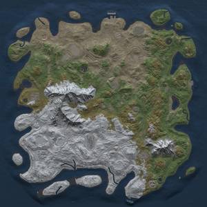 Thumbnail Rust Map: Procedural Map, Size: 5000, Seed: 918, 19 Monuments