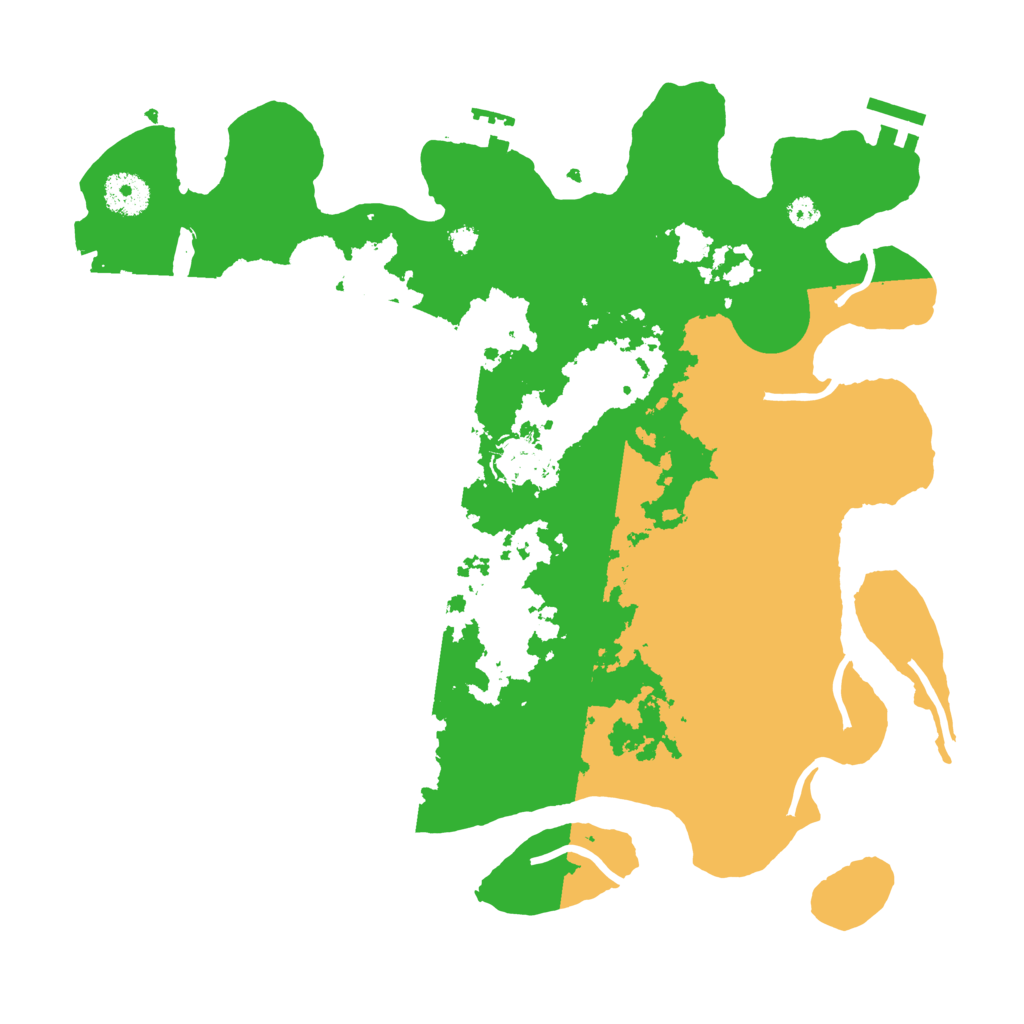 Biome Rust Map: Procedural Map, Size: 3500, Seed: 18327