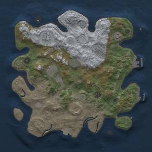 Thumbnail Rust Map: Procedural Map, Size: 3500, Seed: 84226908, 16 Monuments