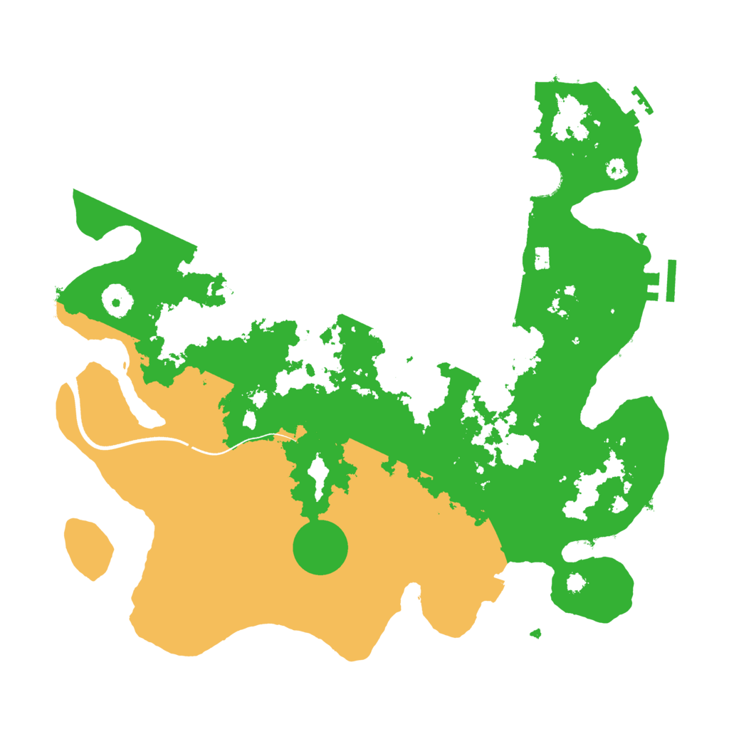 Biome Rust Map: Procedural Map, Size: 3500, Seed: 84226908