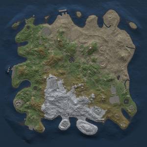 Thumbnail Rust Map: Procedural Map, Size: 3850, Seed: 2617311, 17 Monuments