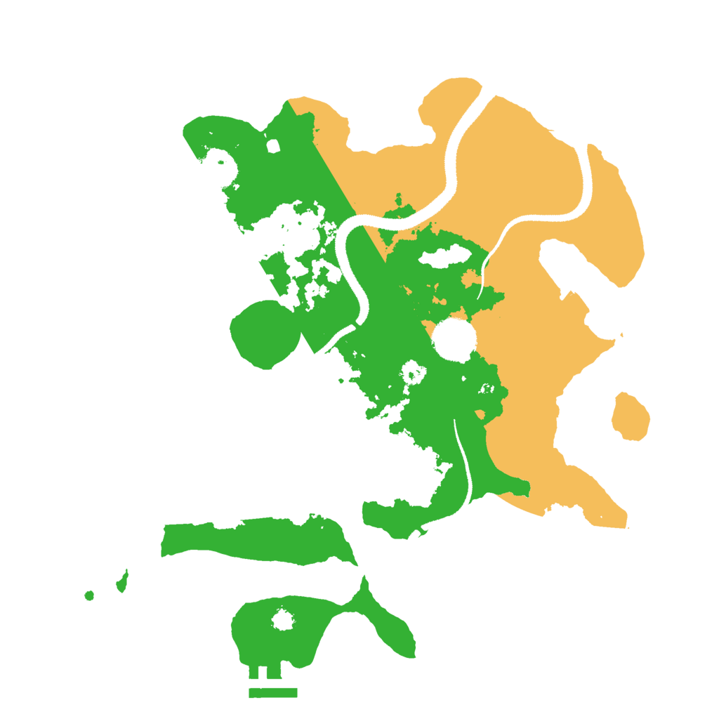 Biome Rust Map: Procedural Map, Size: 3000, Seed: 1283745299