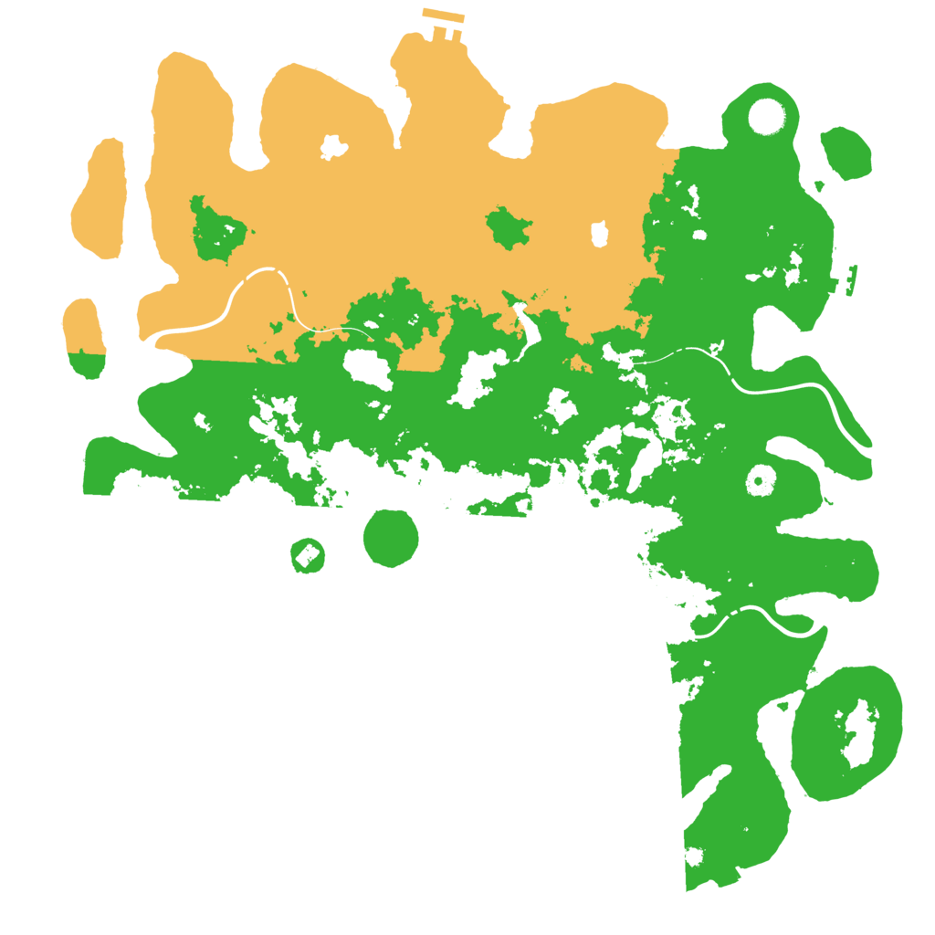 Biome Rust Map: Procedural Map, Size: 4500, Seed: 997920663