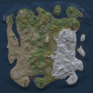 Thumbnail Rust Map: Procedural Map, Size: 3850, Seed: 1170815831, 18 Monuments