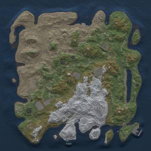 Thumbnail Rust Map: Procedural Map, Size: 4500, Seed: 846525264, 19 Monuments