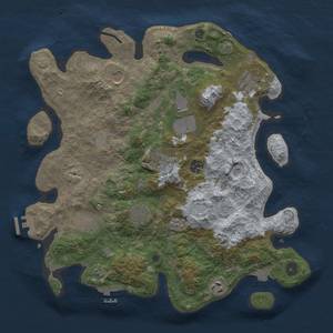 Thumbnail Rust Map: Procedural Map, Size: 3800, Seed: 108825798, 17 Monuments