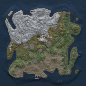 Thumbnail Rust Map: Procedural Map, Size: 4000, Seed: 414283038, 19 Monuments