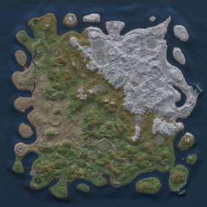 Thumbnail Rust Map: Procedural Map, Size: 4800, Seed: 770750173, 19 Monuments