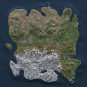 Thumbnail Rust Map: Procedural Map, Size: 3750, Seed: 464328, 19 Monuments