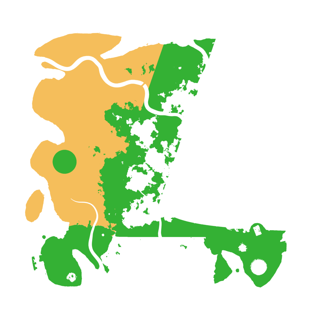 Biome Rust Map: Procedural Map, Size: 3500, Seed: 164357814