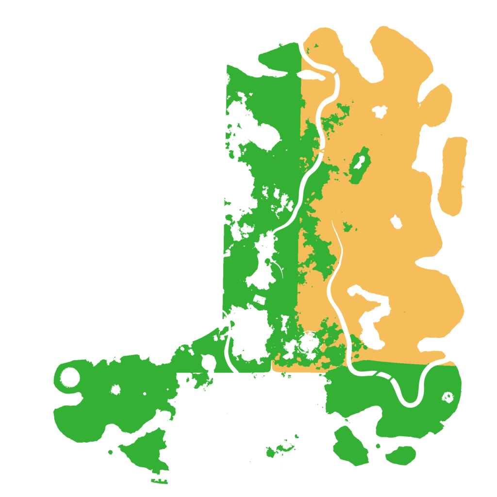 Biome Rust Map: Procedural Map, Size: 4500, Seed: 843868772