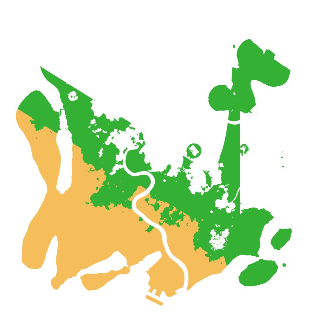 Biome Rust Map: Procedural Map, Size: 3500, Seed: 2014044332