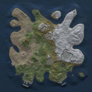 Thumbnail Rust Map: Procedural Map, Size: 3100, Seed: 455309840, 12 Monuments