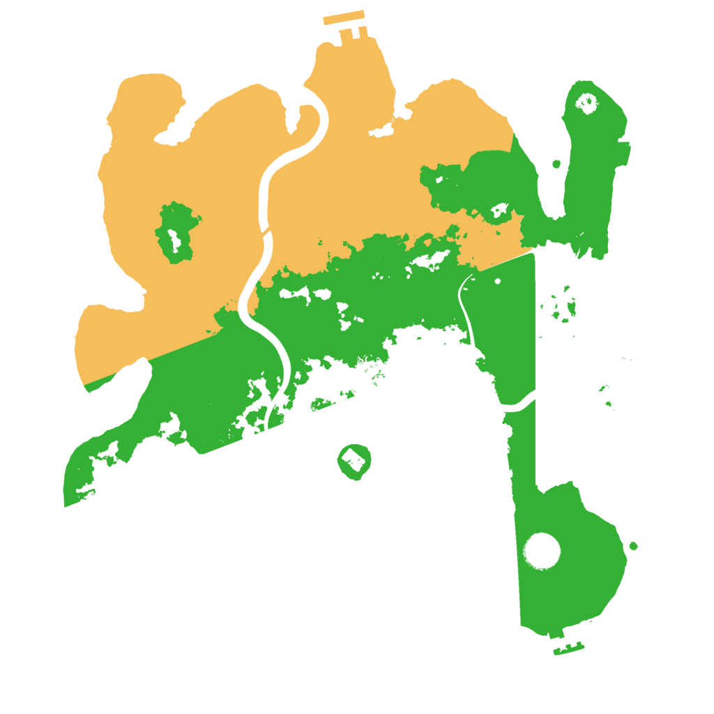 Biome Rust Map: Procedural Map, Size: 3500, Seed: 147446580