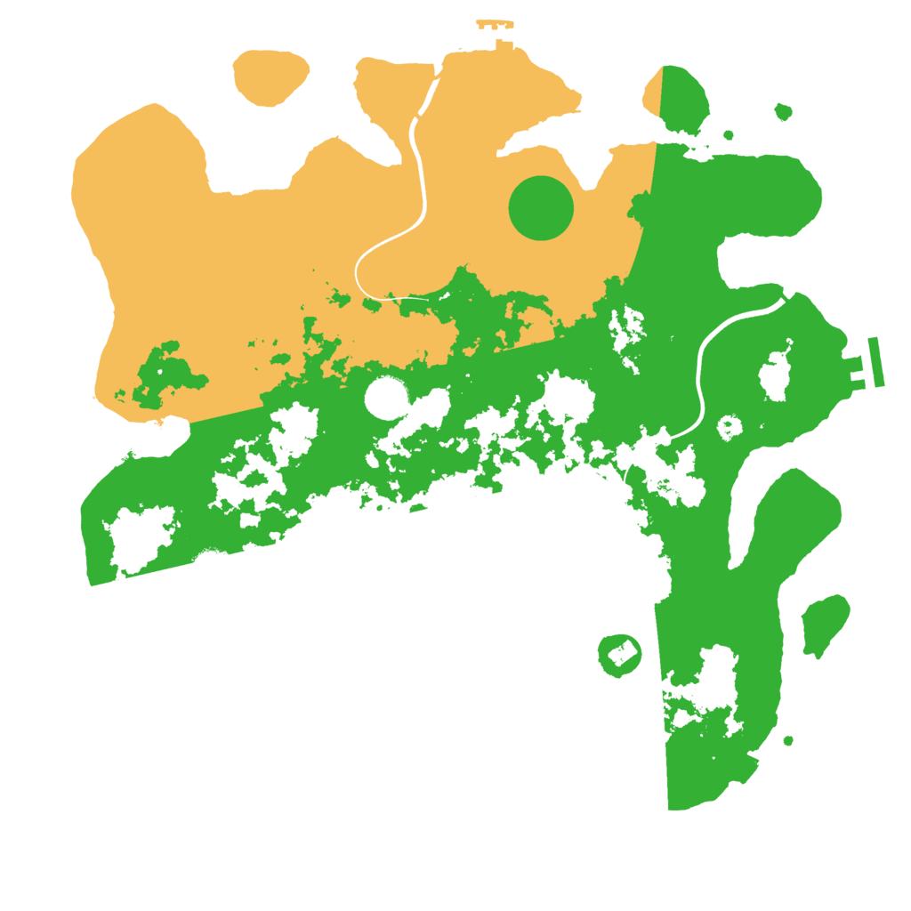 Biome Rust Map: Procedural Map, Size: 3700, Seed: 1857005521
