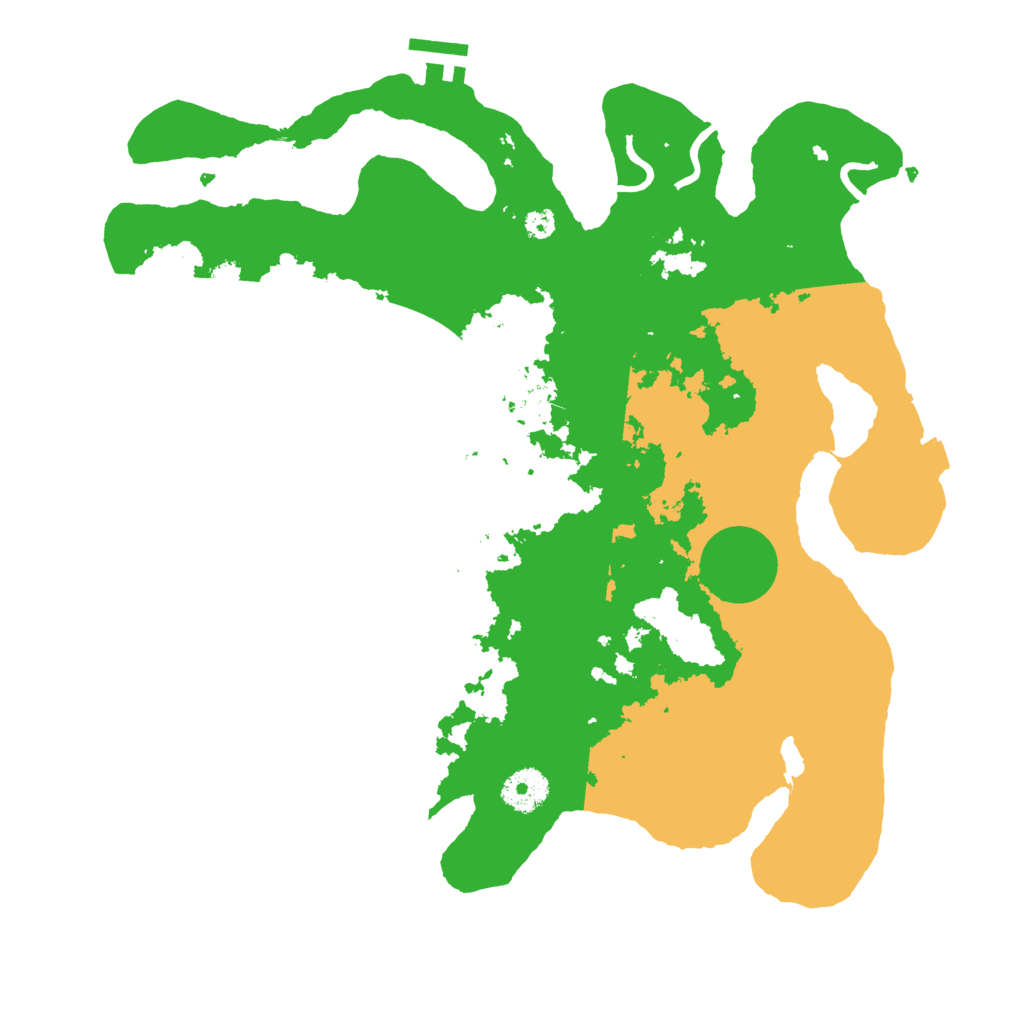 Biome Rust Map: Procedural Map, Size: 3500, Seed: 1886547203