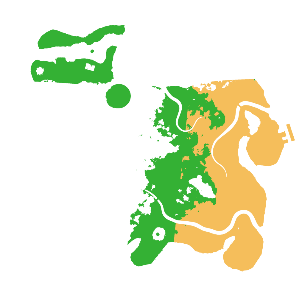 Biome Rust Map: Procedural Map, Size: 3500, Seed: 1886547203