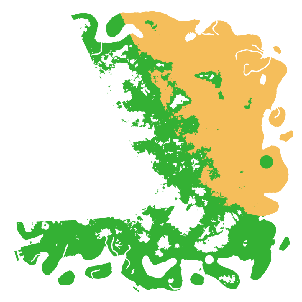 Biome Rust Map: Procedural Map, Size: 6000, Seed: 239304988