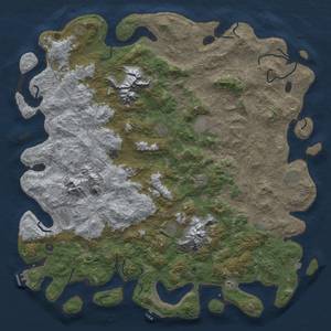 Thumbnail Rust Map: Procedural Map, Size: 6000, Seed: 239304988, 19 Monuments