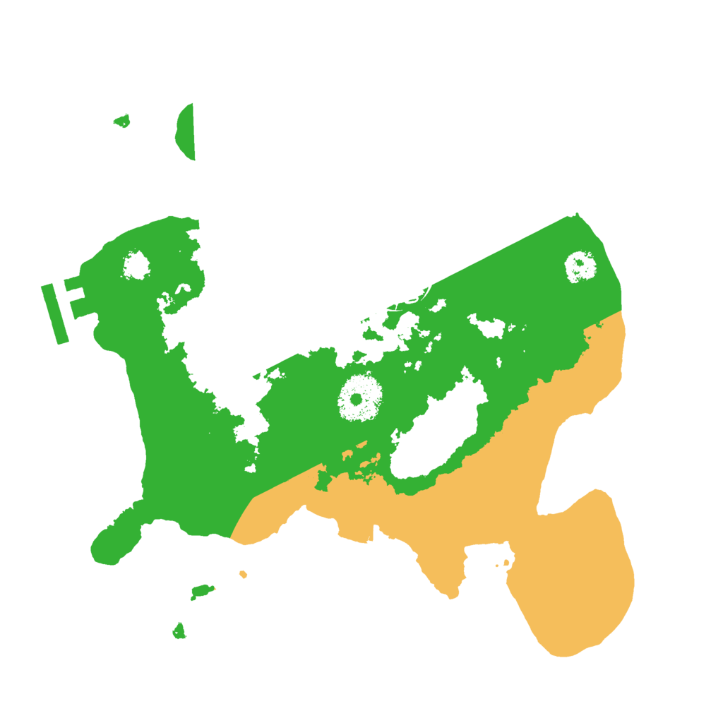 Biome Rust Map: Procedural Map, Size: 2400, Seed: 2143943979