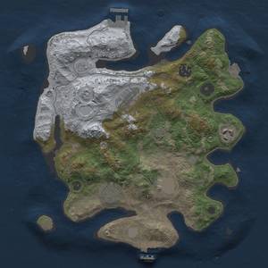 Thumbnail Rust Map: Procedural Map, Size: 3000, Seed: 918365822, 12 Monuments