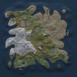 Thumbnail Rust Map: Procedural Map, Size: 3500, Seed: 1866848287, 14 Monuments