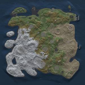 Thumbnail Rust Map: Procedural Map, Size: 4000, Seed: 46547533, 18 Monuments