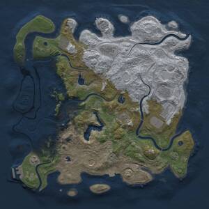 Thumbnail Rust Map: Procedural Map, Size: 4250, Seed: 227974969, 14 Monuments