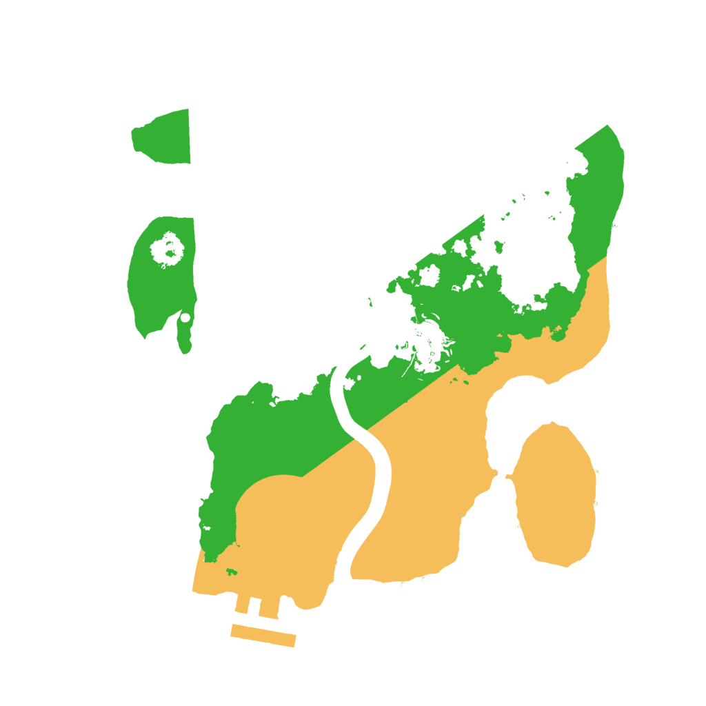 Biome Rust Map: Procedural Map, Size: 2200, Seed: 2137303009