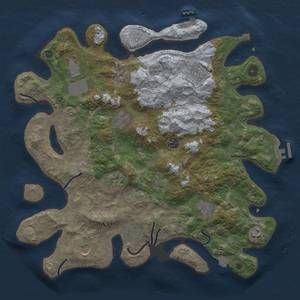 Thumbnail Rust Map: Procedural Map, Size: 4000, Seed: 751741, 18 Monuments