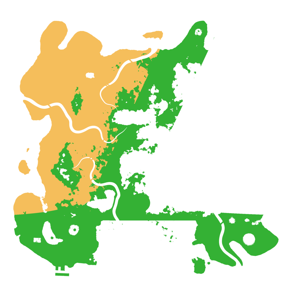 Biome Rust Map: Procedural Map, Size: 4300, Seed: 624447