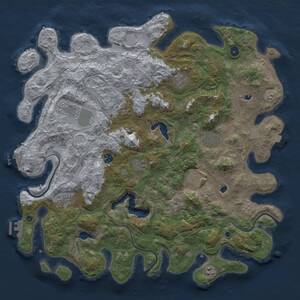 Thumbnail Rust Map: Procedural Map, Size: 4750, Seed: 448861299, 16 Monuments