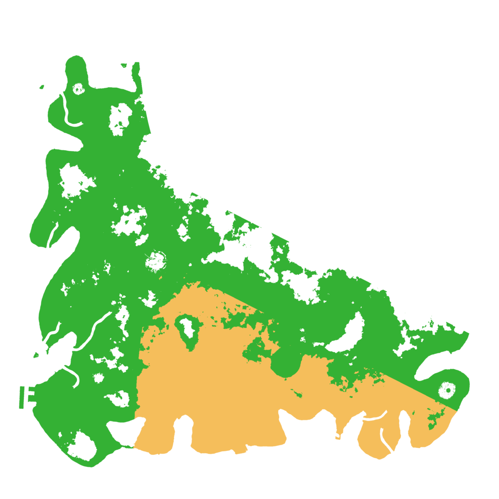 Biome Rust Map: Procedural Map, Size: 4500, Seed: 43717