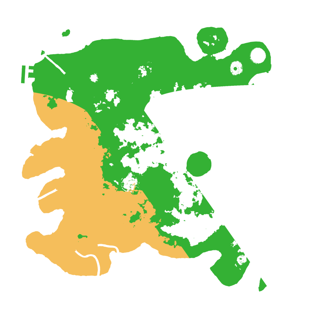 Biome Rust Map: Procedural Map, Size: 3600, Seed: 990307