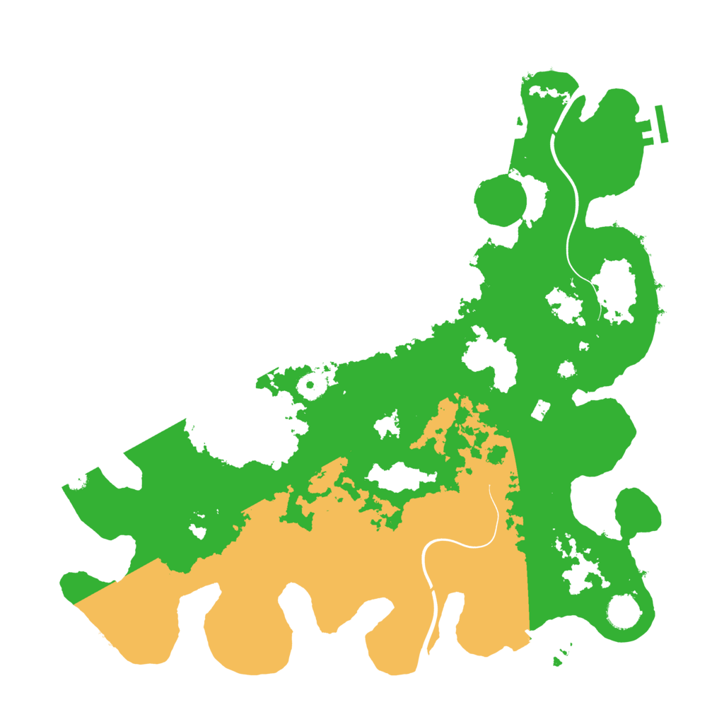 Biome Rust Map: Procedural Map, Size: 3875, Seed: 563738217