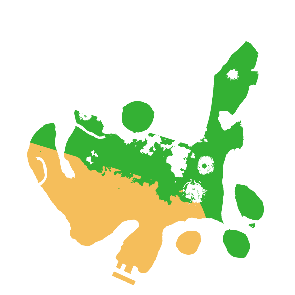 Biome Rust Map: Procedural Map, Size: 2500, Seed: 420421994