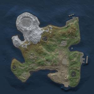 Thumbnail Rust Map: Procedural Map, Size: 2600, Seed: 405887, 11 Monuments