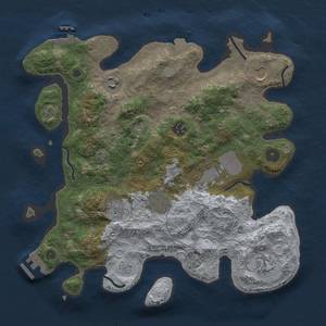 Thumbnail Rust Map: Procedural Map, Size: 3500, Seed: 1238524569, 16 Monuments