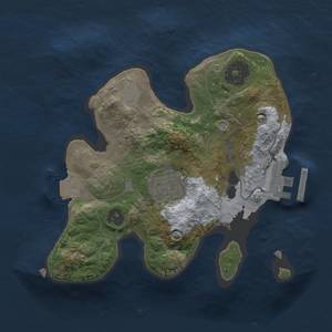 Thumbnail Rust Map: Procedural Map, Size: 2000, Seed: 2085600880, 5 Monuments