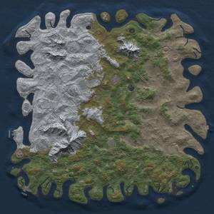 Thumbnail Rust Map: Procedural Map, Size: 6000, Seed: 786126330, 19 Monuments