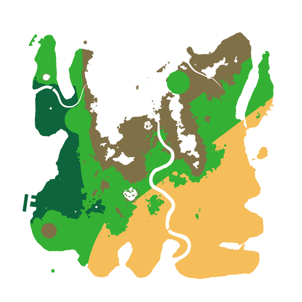 Biome Rust Map: Procedural Map, Size: 3500, Seed: 1262446453