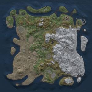 Thumbnail Rust Map: Procedural Map, Size: 4250, Seed: 64064326, 18 Monuments