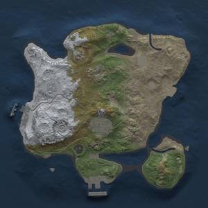 Thumbnail Rust Map: Procedural Map, Size: 2300, Seed: 682902419, 9 Monuments