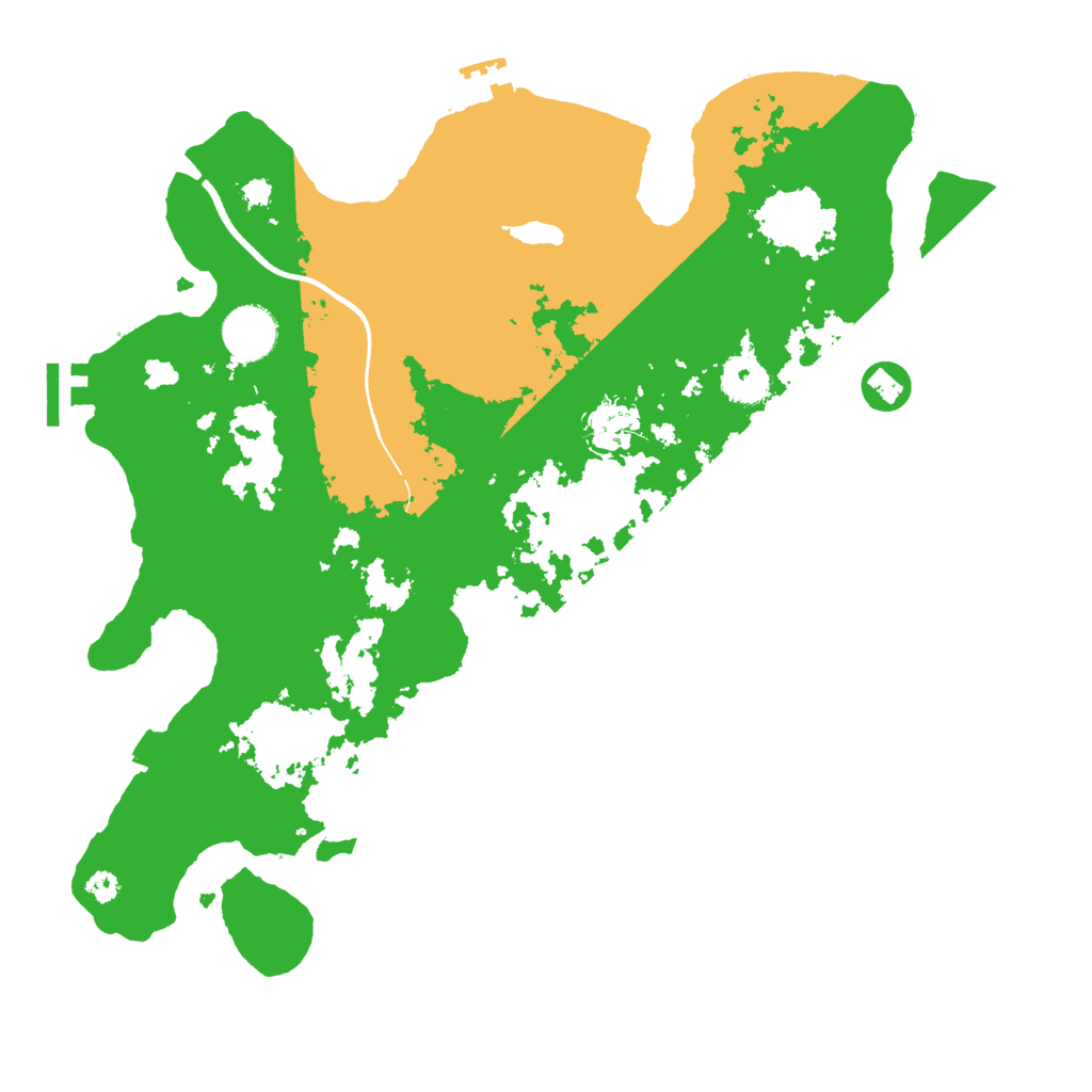 Biome Rust Map: Procedural Map, Size: 3500, Seed: 503325291